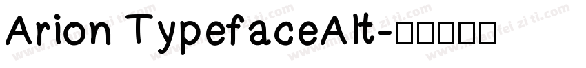 Arion TypefaceAIt字体转换